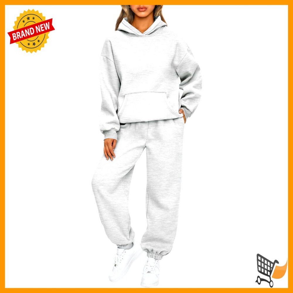 Oversized Hoodie Sweatsuit Set Y2k Lounge Travel Active Wear Comfy